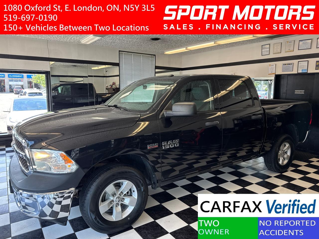 Used 2017 RAM 1500 ST 4x4 CREW 5.7L V8 HEMI+New Tires+CLEAN CARFAX for sale in London, ON