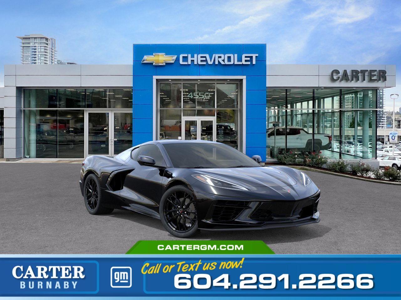 New 2025 Chevrolet Corvette 1LT RWD | 490 HP ENGINE/LEATHER INBOSE PREMIUM SYS for sale in Burnaby, BC