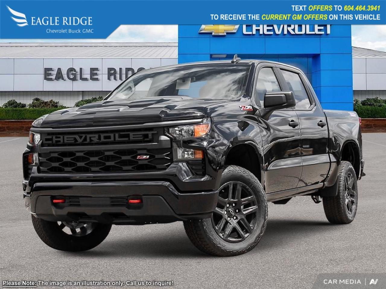 New 2025 Chevrolet Silverado 1500 Custom Trail Boss 4x4, Cruise control, Automatic emergency braking, Lane keep assist with lane departure warning for sale in Coquitlam, BC