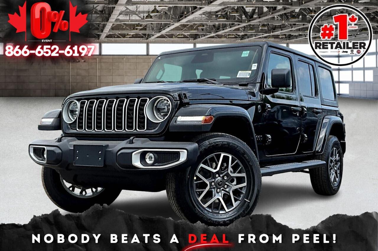 New 2025 Jeep Wrangler Sahara 4DR | Leather | Side Steps | Carplay for sale in Mississauga, ON