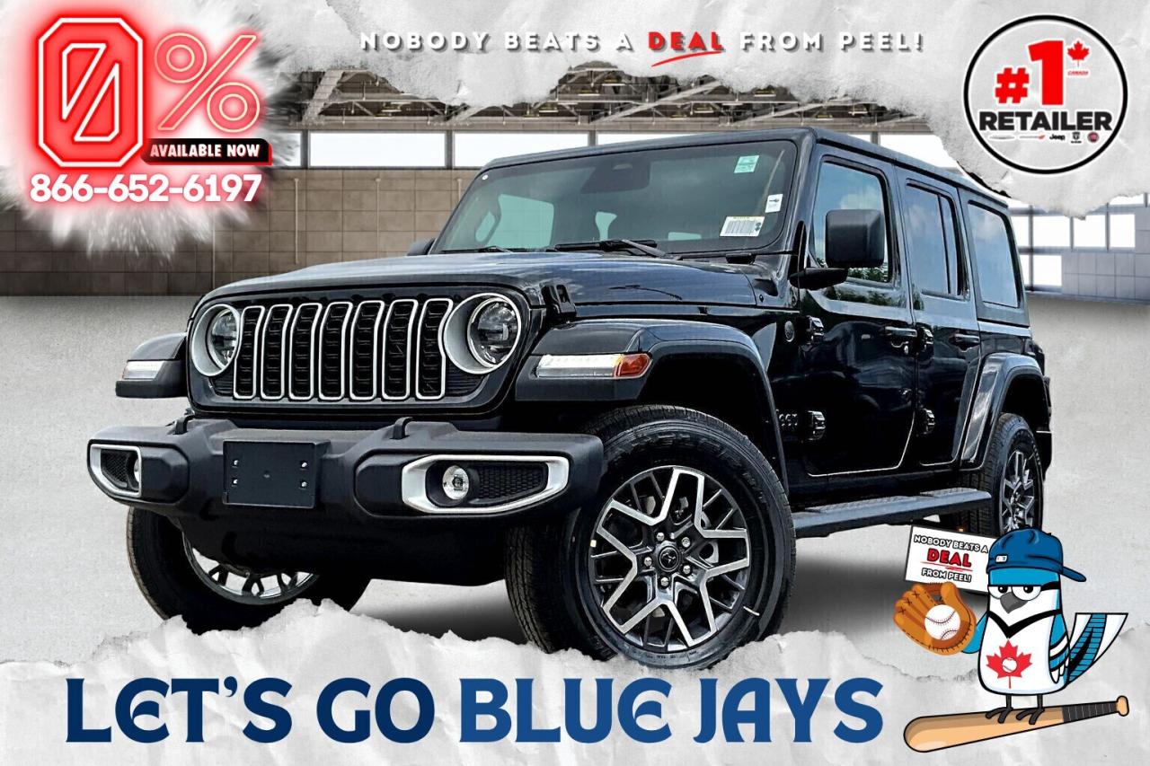 New 2025 Jeep Wrangler Sahara 4DR | Leather | Side Steps | Carplay for sale in Mississauga, ON