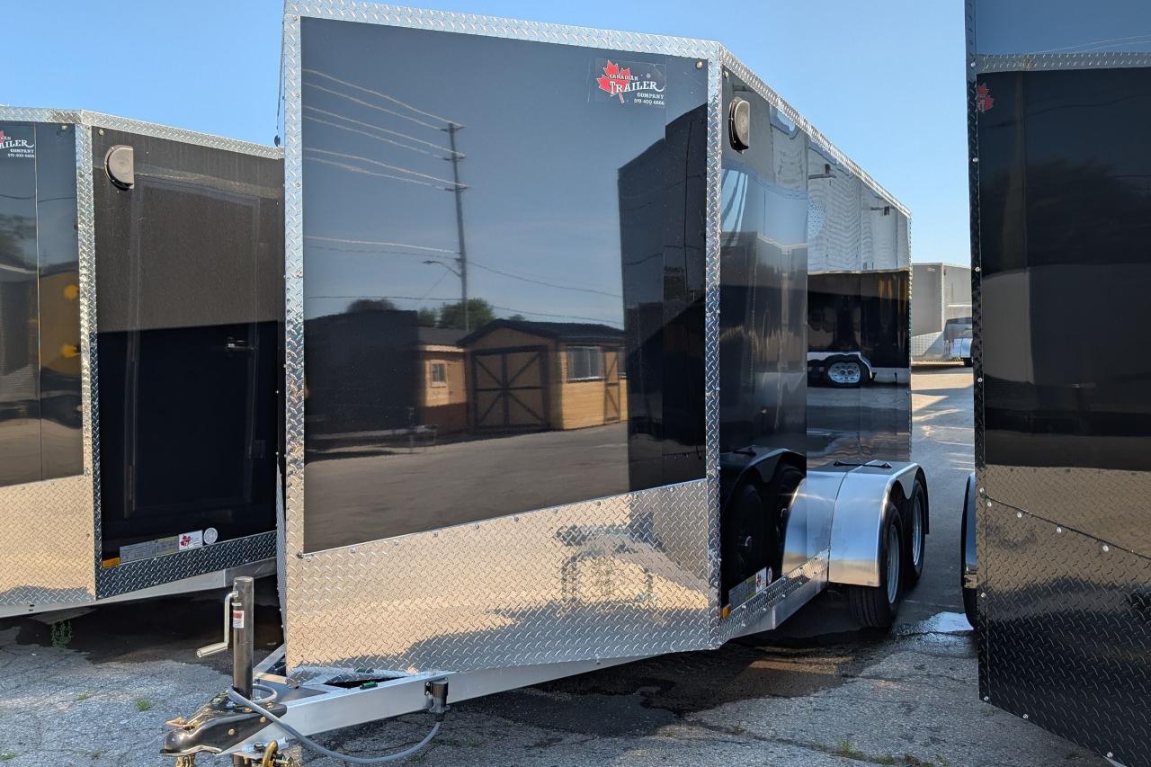 New 2025 Canadian Trailer Company 7x14 V Nose Cargo Trailer Aluminum Tandem Axle for sale in Guelph, ON