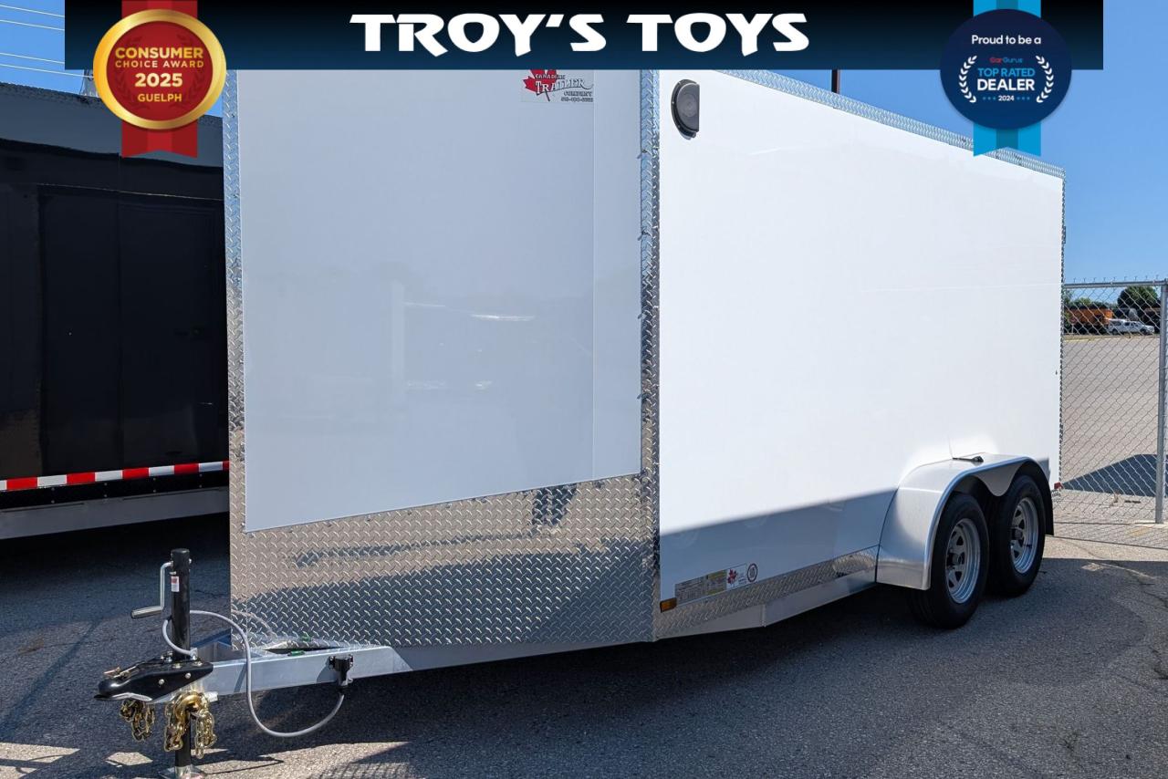 2025 Canadian Trailer Company 7x14 V Nose Cargo Trailer Aluminum Tandem Axle