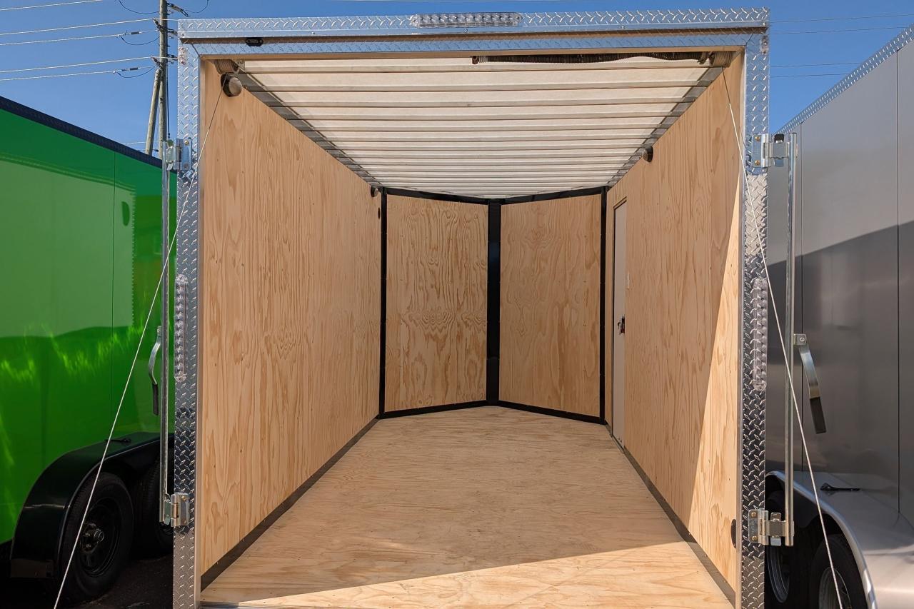 2025 Canadian Trailer Company 7x14 V Nose Cargo Trailer Aluminum Tandem Axle Photo9