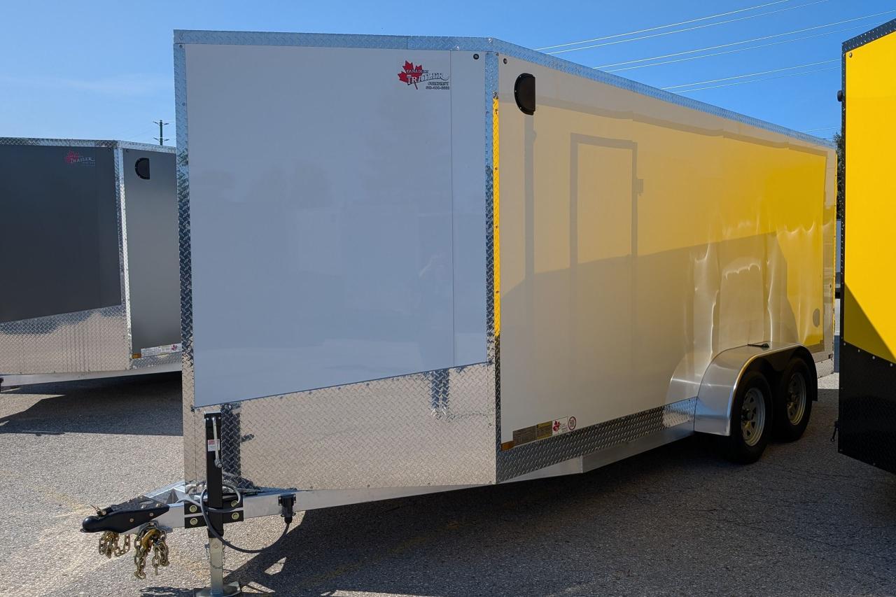New 2025 Canadian Trailer Company 7x16 V-Nose Cargo Trailer Aluminum Tandem Axle for sale in Guelph, ON