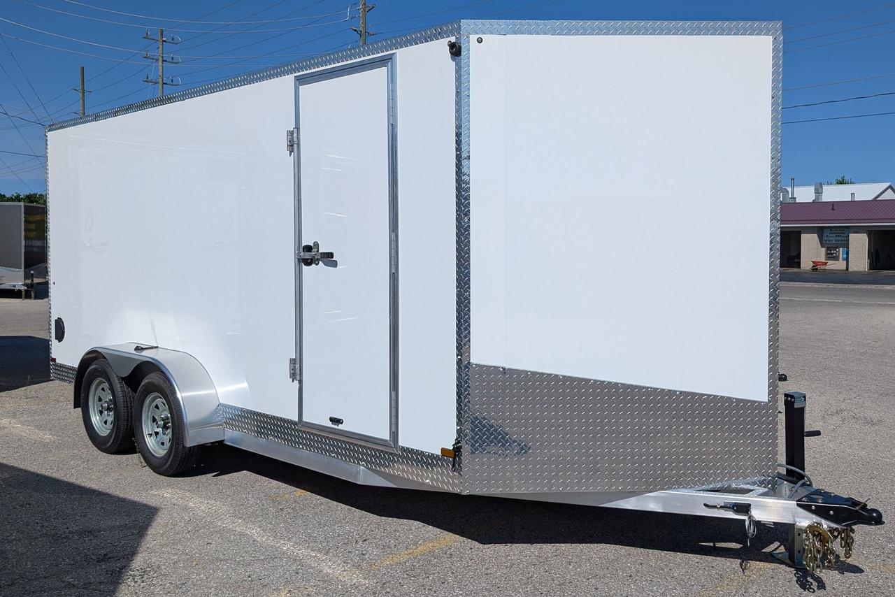 2025 Canadian Trailer Company 7x16 V-Nose Cargo Trailer Aluminum Tandem Axle Photo9