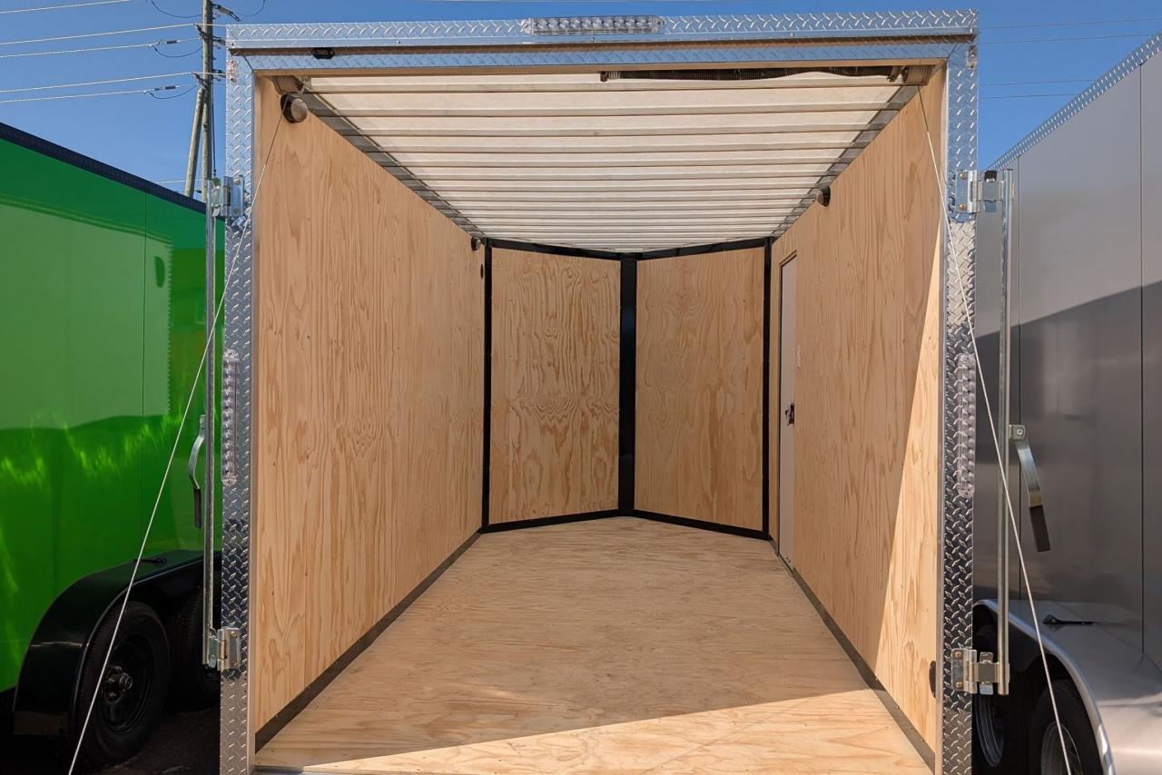 2025 Canadian Trailer Company 7x14 V Nose Cargo Trailer Aluminum Tandem Axle