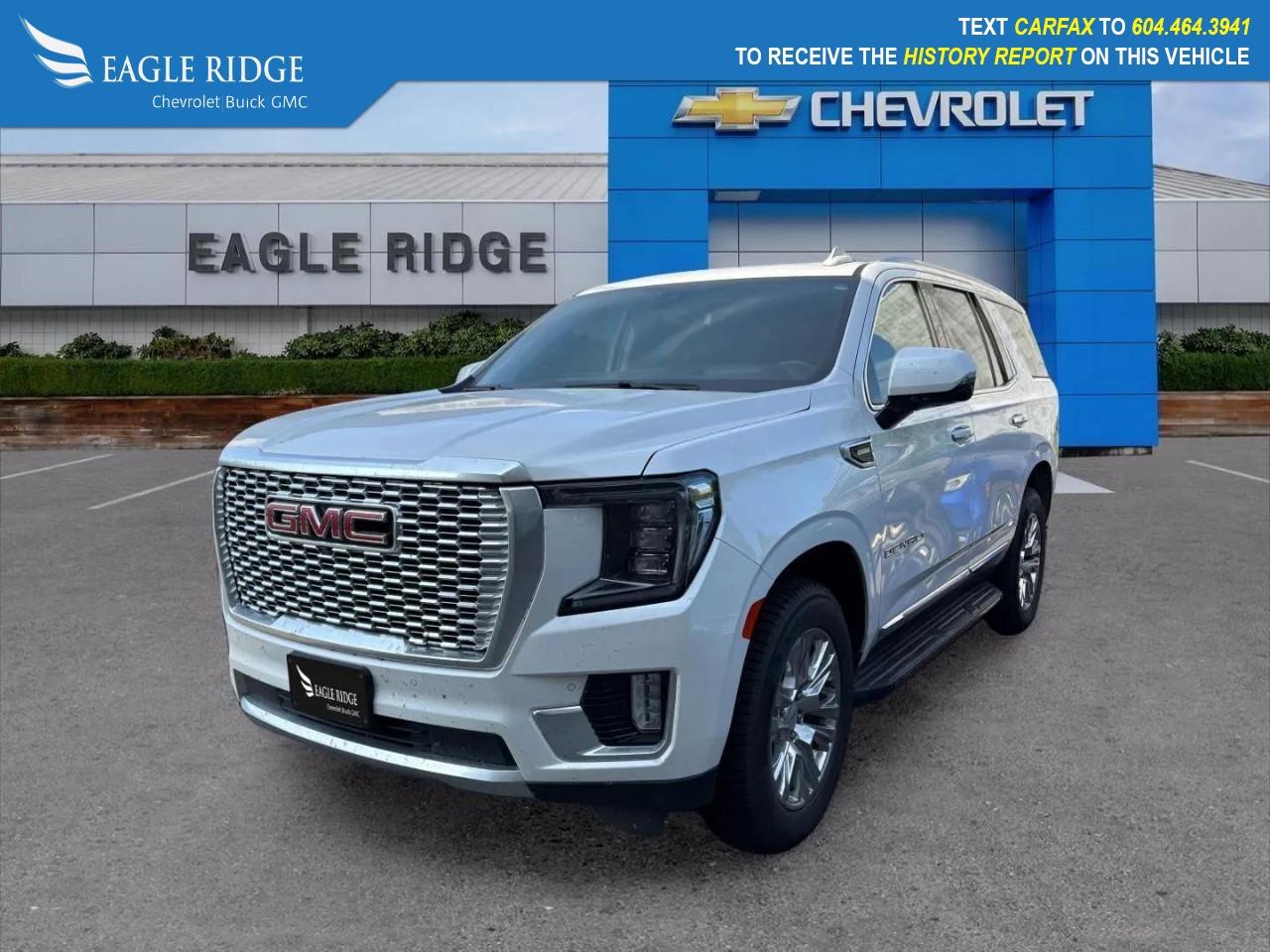 Used 2022 GMC Yukon Denali Lane Change Alert w/Side Blind Zone Alert, Lane Keep Assist w/Lane Departure Warning, Leather steering wheel, Low tire pressure warning, Magnetic Ride Control Suspension, Memory seat, Navigation Syste for sale in Coquitlam, BC