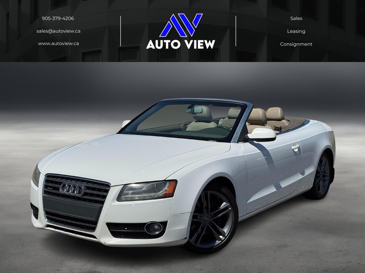 2010 Audi A5 CABRIOLET **CLEAN CARFAX**WELL SERVICED** - Photo #1