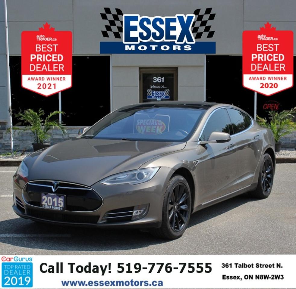 Used 2015 Tesla Model S S 90D*AWD*Electric*Heated Leather*Moon Roof*BT for sale in Essex, ON