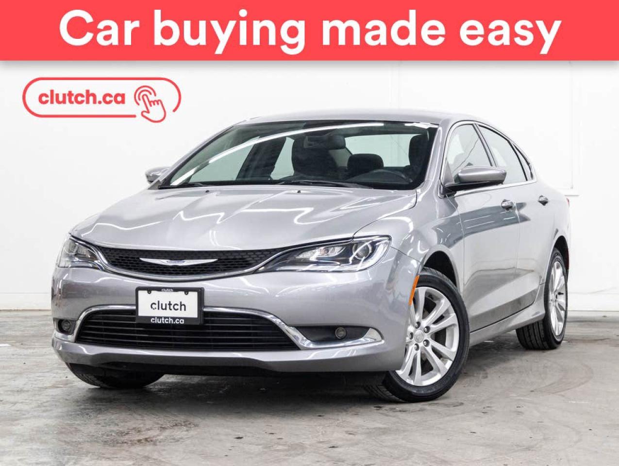 Used 2016 Chrysler 200 Limited w/ Heated Steering Wheel, Heated Front Seats, Rearview Cam for sale in Toronto, ON