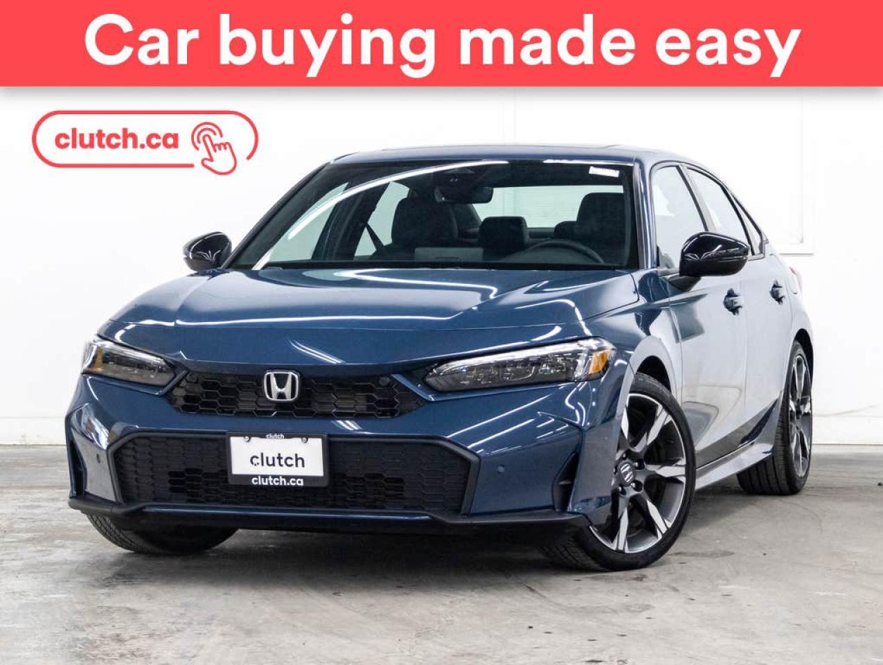 Used 2025 Honda Civic Hybrid Sport Touring w/ Apple CarPlay & Android Auto, Dual Zone Climate Control, Front Heated Seats for sale in Toronto, ON