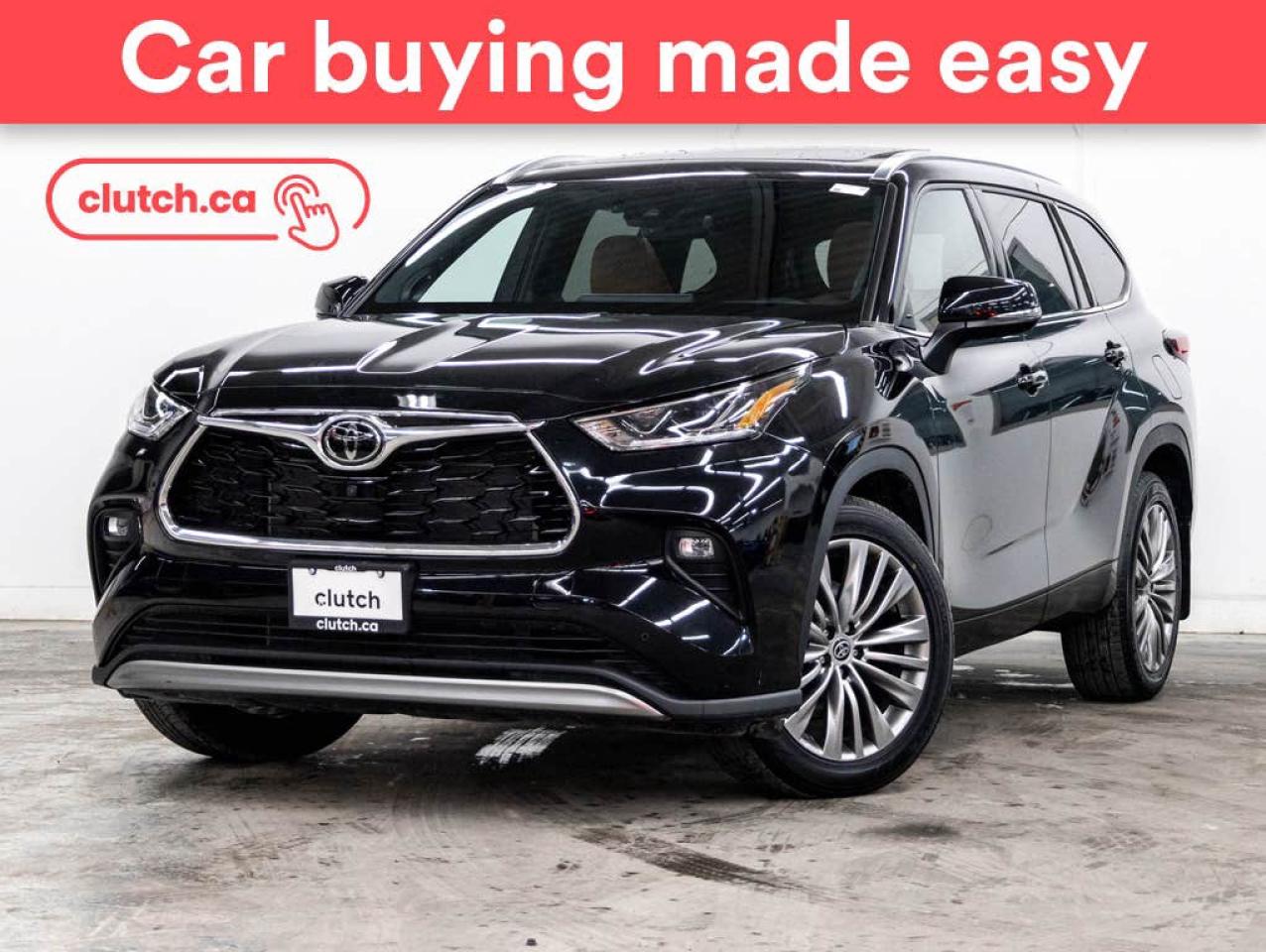 Used 2022 Toyota Highlander Platinum AWD w/ Apple CarPlay & Android Auto, Panoramic Moonroof, 360 Cam for sale in Toronto, ON