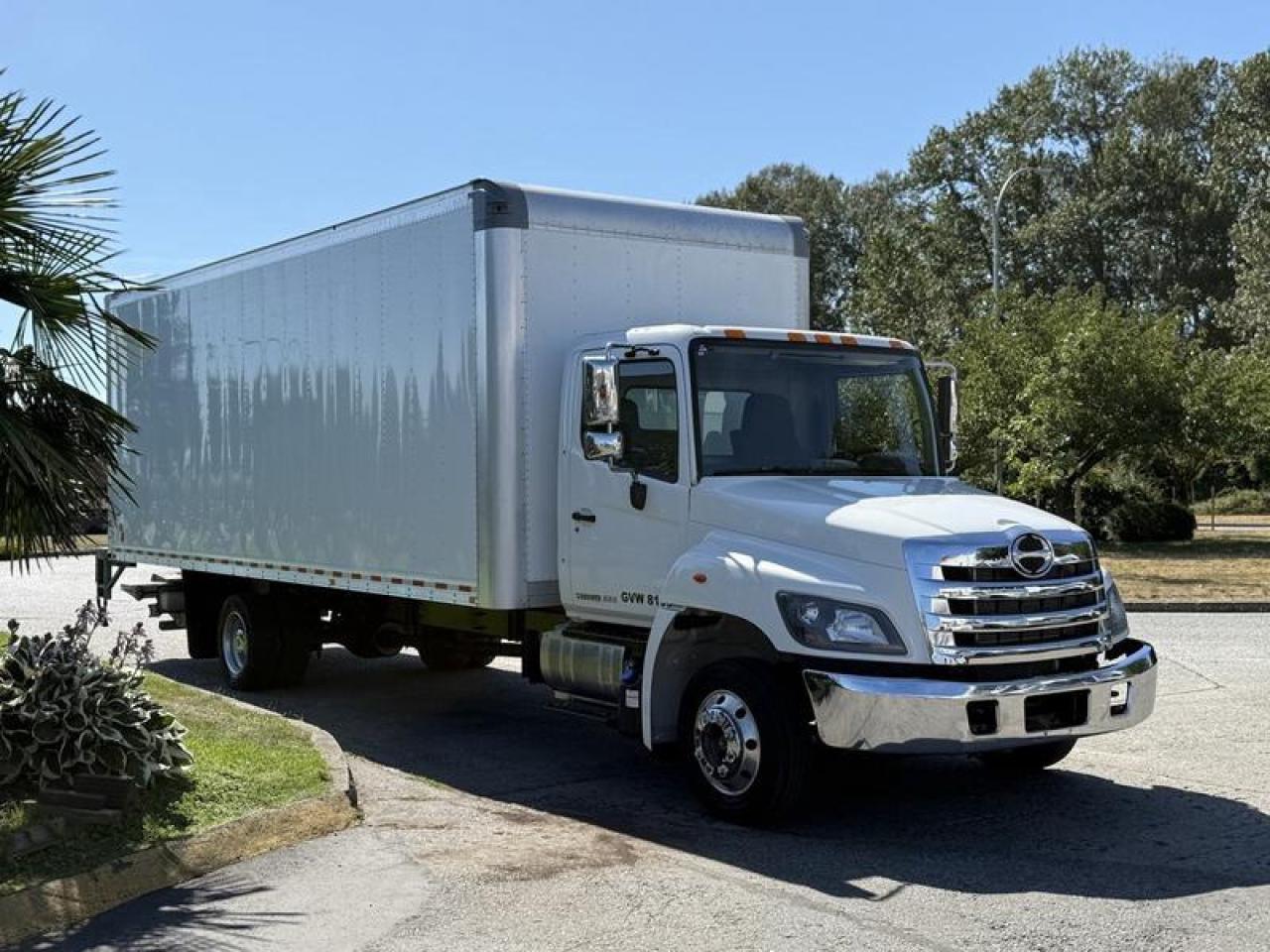 Used 2020 Hino 268 24-Foot Diesel Cube Van with Power Tail Gate for sale in Burnaby, BC