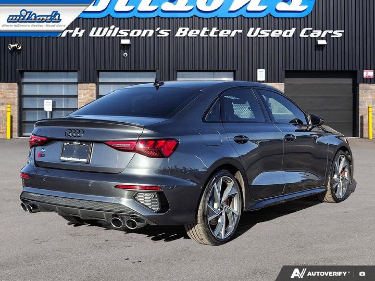 2023 Audi S3 Sedan Technik | Leather | Sunroof | Nav | Apple CarPlay | Android Auto | Adaptive Cruise Control & More ! Photo4