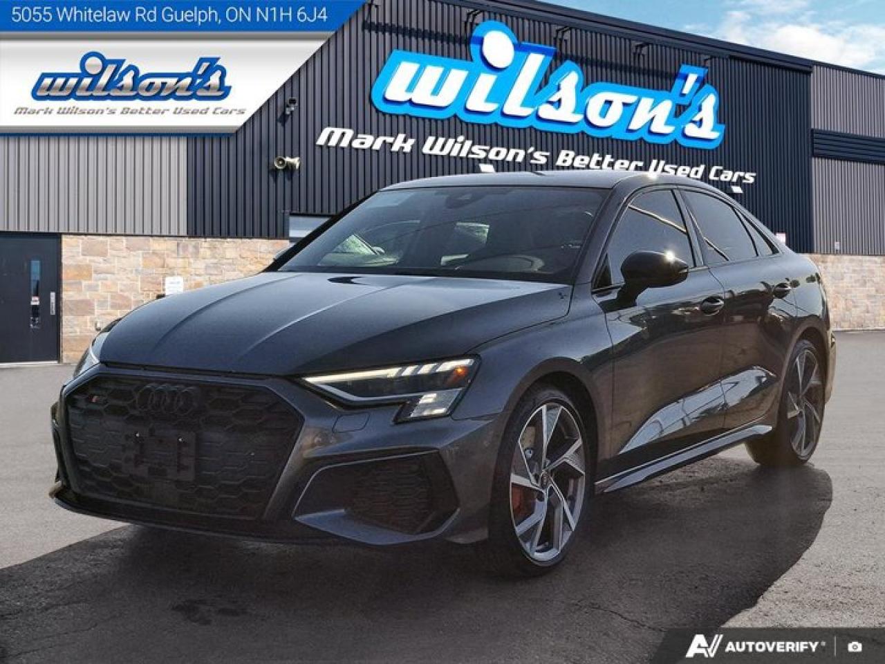 Used 2023 Audi S3 Sedan Technik | Leather | Sunroof | Nav | Apple CarPlay | Android Auto | Adaptive Cruise Control & More ! for sale in Guelph, ON