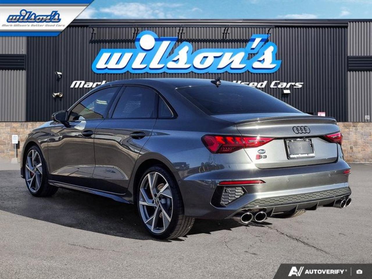 2023 Audi S3 Sedan Technik | Leather | Sunroof | Nav | Apple CarPlay | Android Auto | Adaptive Cruise Control & More ! Photo2