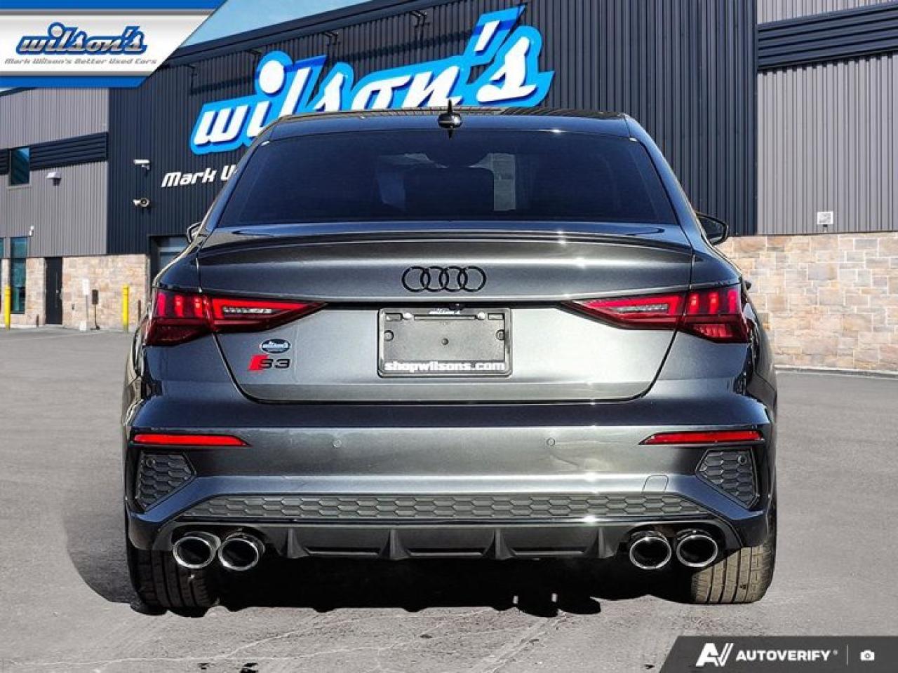 2023 Audi S3 Sedan Technik | Leather | Sunroof | Nav | Apple CarPlay | Android Auto | Adaptive Cruise Control & More ! Photo3