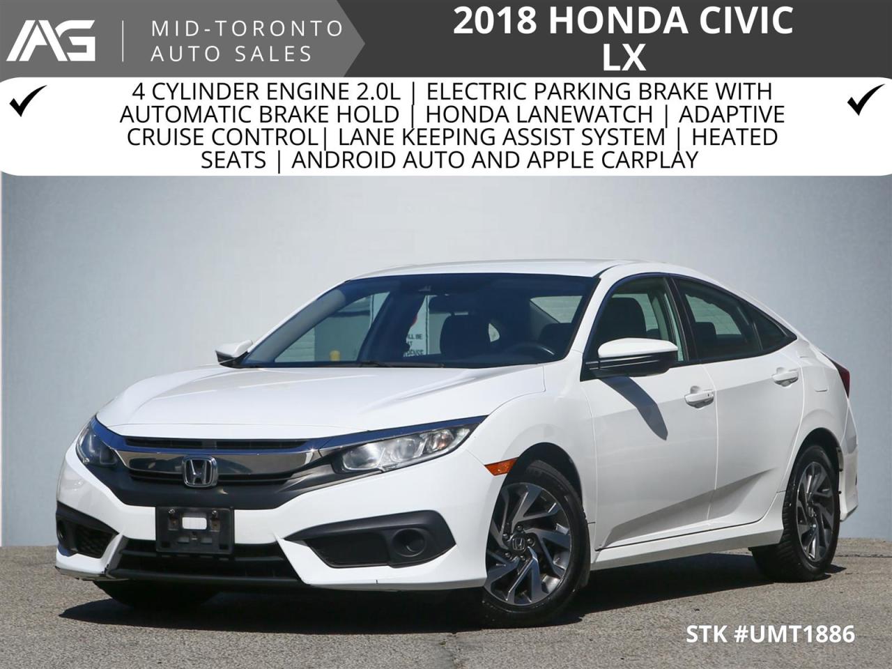 Used 2018 Honda Civic SE Honda Sensing Sedan CVT for sale in North York, ON