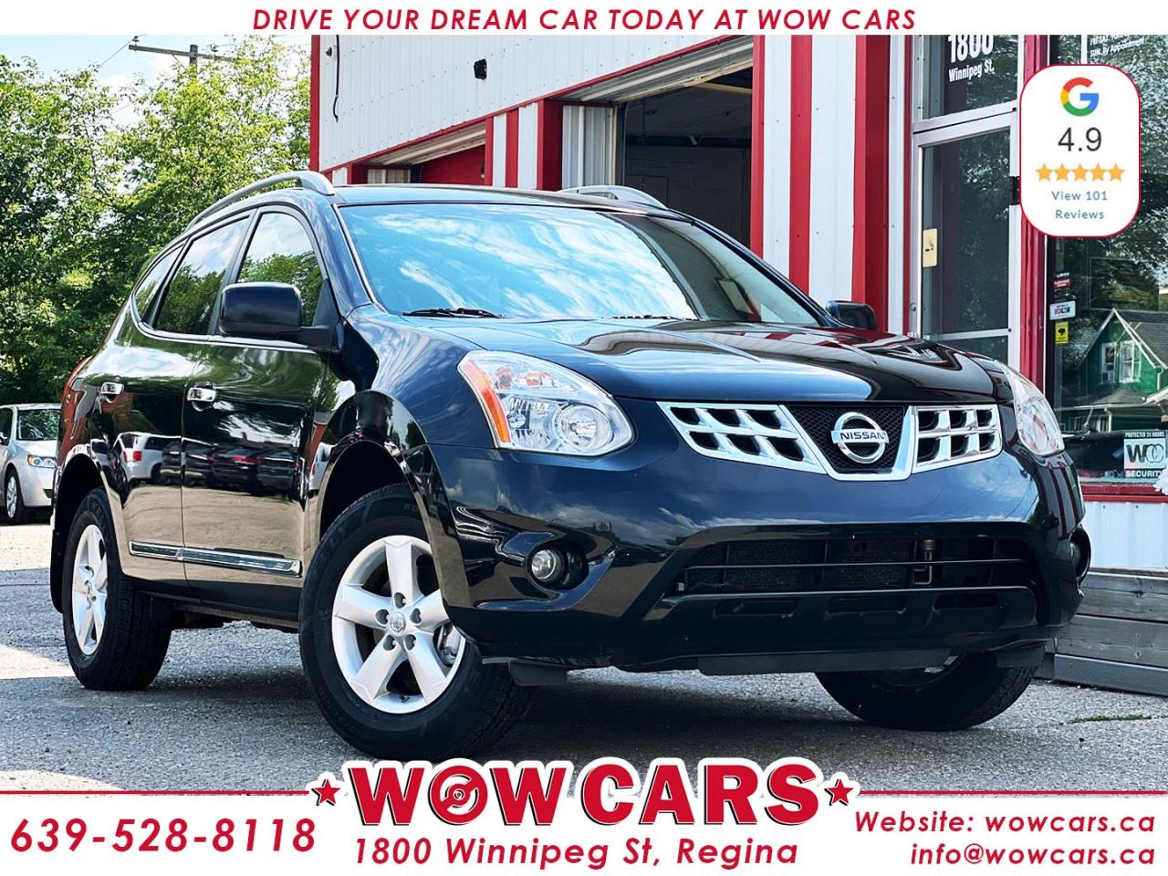 2013 Nissan Rogue AWDOdometer: 165,456km <br/> Price: $11,990+taxes <br/> <br/>  <br/> WOW Factors:-  <br/> -Certified and mechanical inspection  <br/> -One Owner <br/> -Brand New Tires <br/> <br/>  <br/> Highlight Features:- <br/> -All-Wheel Drive <br/> -Alloy Wheels <br/> -Parking Sensors <br/> -Sunroof <br/> -Bluetooth Connectivity <br/> -Sport mode <br/> -Power Locks/Power Windows <br/> -Power Side Mirrors <br/> -AWD Lock <br/> -Cruise Control and much more. <br/> <br/>  <br/> Welcome to WOW CARS Family! <br/> We feel delighted to welcome you to WOW CARS. Our prior most priority is the satisfaction of the customers in each aspect. We deal with the sale/purchase of pre-owned Cars, SUVs, vans, and Trucks. Our main values are Truth, Transparency, and Believe. <br/> Visit WOW CARS Today at 1800 Winnipeg Street Regina, SK S4P1G2, or give us a call at (639) 528-8118. <br/>