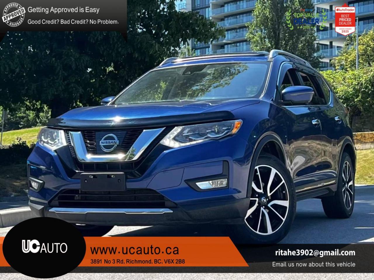 Used 2017 Nissan Rogue AWD SL/ CLEAN TITLE/ BC LOCAL /LOW KM for sale in Richmond, BC