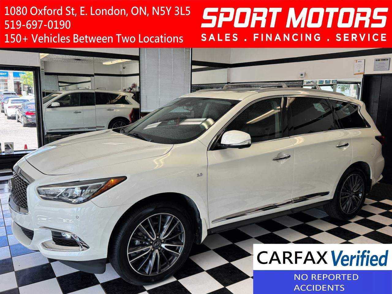 2017 Infiniti QX60 AWD 7 Passenger+Roof+GPS+New Tires+CLEAN CARFAX Photo70