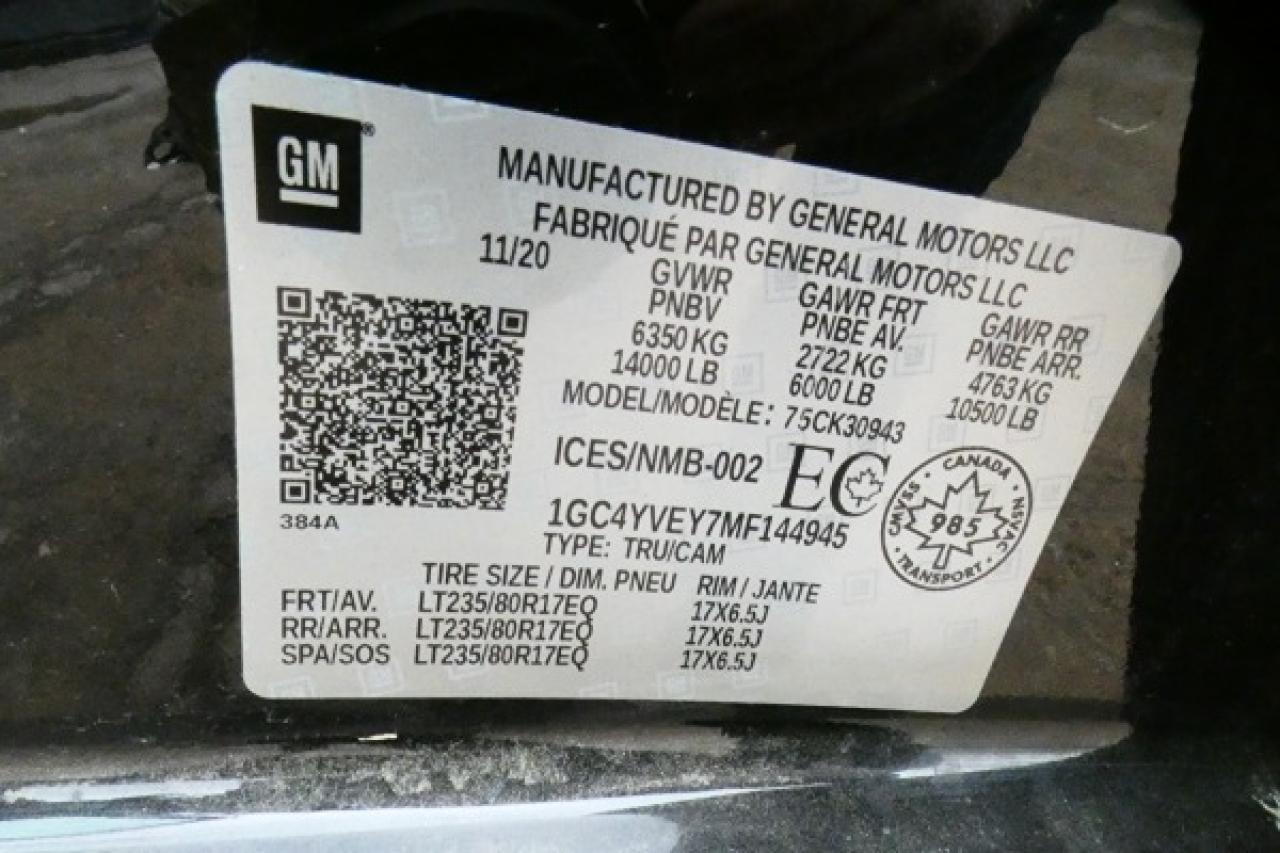2021 Chevrolet Silverado 3500 High Country DRW DURA DSL w/H&C L, S/R,NAV.BUC,HUD - Photo #24