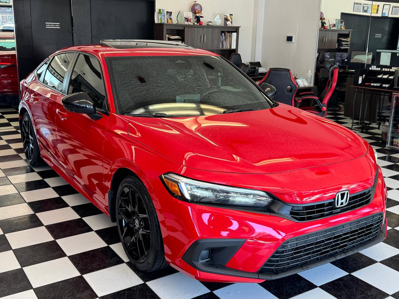 2022 Honda Civic SPORT+Roof+ONE OWNER+CLEAN CARFAX+ACCIDENT FREE Photo