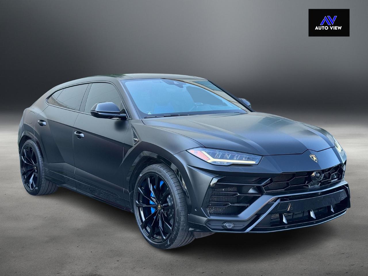 2022 Lamborghini Urus Base **WRAPPED MATTE BLACK**BLUE ELEOS PAINT** - Photo #3