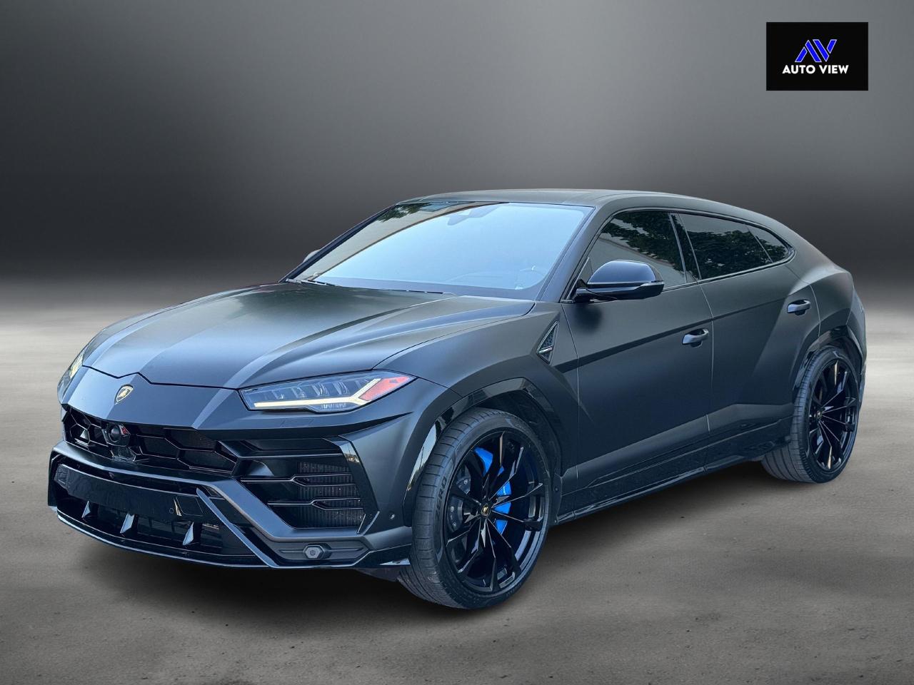 2022 Lamborghini Urus Base **WRAPPED MATTE BLACK**BLUE ELEOS PAINT** - Photo #9