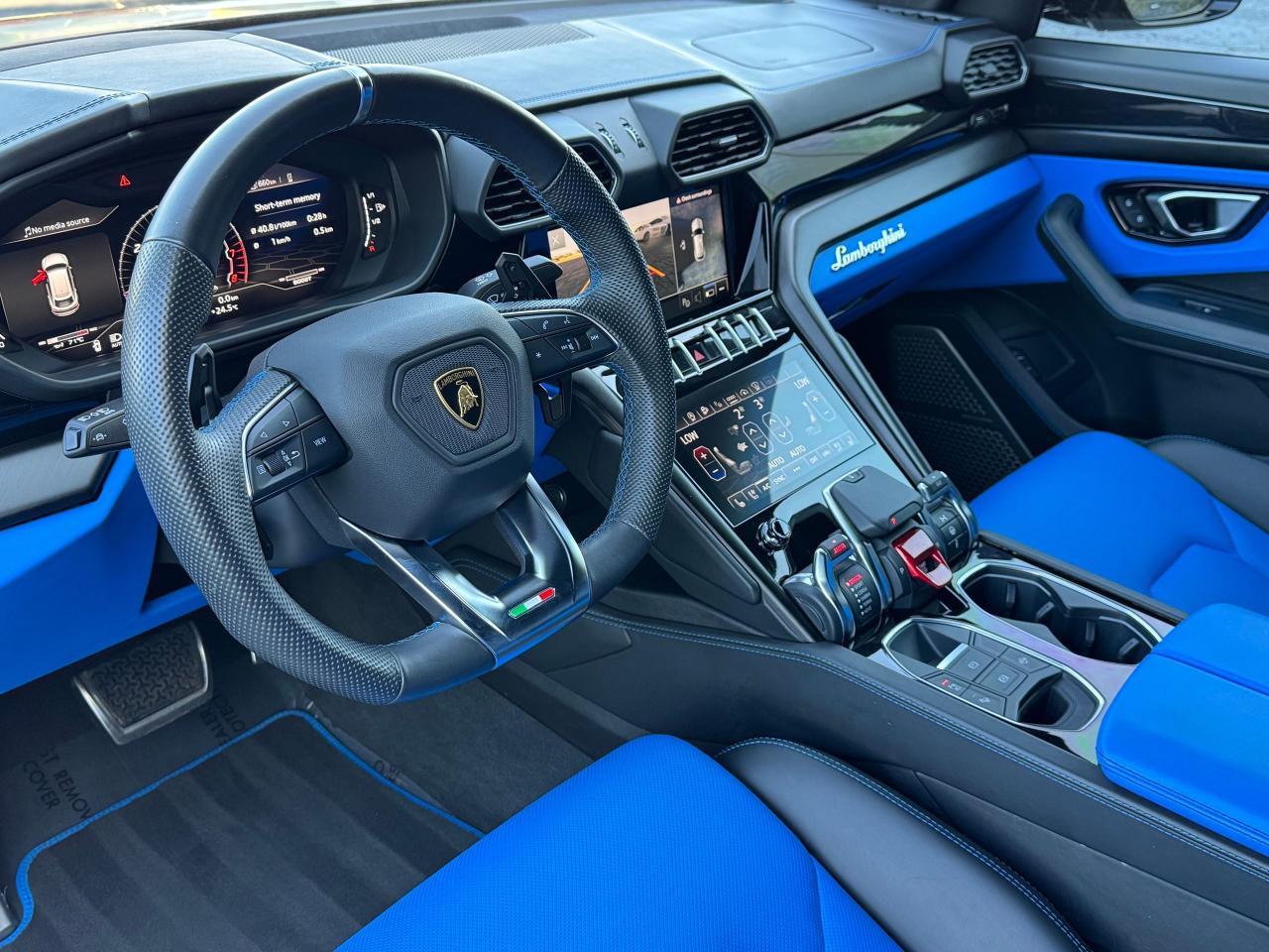 2022 Lamborghini Urus Base **WRAPPED MATTE BLACK**BLUE ELEOS PAINT** - Photo #20
