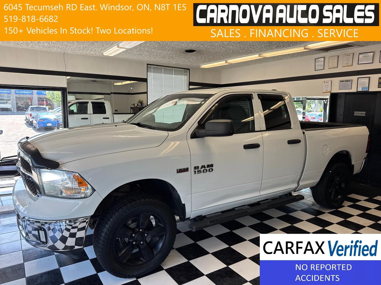 Used 2016 RAM 1500 SXT 5.7L V8 HEMI 4x4 Quad+New Brakes+CLEAN CARFAX for sale in Windsor, ON