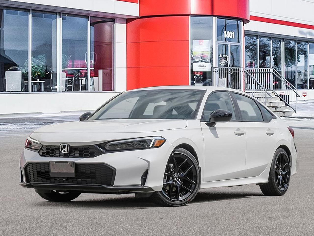 Experience the future of driving with the all-new 2026 Honda Civic Sedan Sport! This cutting-edge vehicle combines efficiency, style, and advanced technology to deliver an unparalleled driving experience.

Key Features:
- Fuel-efficient 2.0L 4-cylinder engine with impressive economy
- Continuously Variable Transmission (CVT) with multiple drive modes
- Heated leather steering wheel for luxurious comfort
- Dual-zone automatic air conditioning
- Adaptive Cruise Control with Low-Speed Follow
- Blind Spot Information System for enhanced safety
- 7 touchscreen with Apple CarPlay and Android Auto integration

Dont miss your chance to own this exceptional Honda Civic Sedan Sport. Reserve yours today, start your purchase online, or contact us for any questions. Better yet, book an appointment for a test drive and experience the future of driving firsthand!
All vehicle pricing reflects A/C ($100) and tire ($20) taxes, any installed dealer installed accessories, and our Guardian Plus Protection Package ($1499).
All vehicles come with a high value Protection Package completed and registered once the vehicle arrives in Winnipeg:

 
Paintless Dent Repair: Say goodbye to pesky dents and dings! Our paintless dent repair service fixes minor imperfections without the need for repainting, preserving your vehicles original shine. Quick and hassle-free, its the perfect solution to keep your car looking brand new!

Key/Remote Replacement: Dont let a lost or broken key fob stress you out! Our warranty now covers third-party key fobs and includes easy reprogramming, ensuring youre always ready to hit the road.

Cosmetic Wheel Coverage: Keep your wheels looking sharp! Our cosmetic wheel coverage takes care of any damage, so you can drive with confidence and style.

Paint Protection: Maintain that showroom shine effortlessly! Our premium paint protection keeps your vehicle looking immaculate, eliminating the need for constant waxing.
Dealer permit #9387