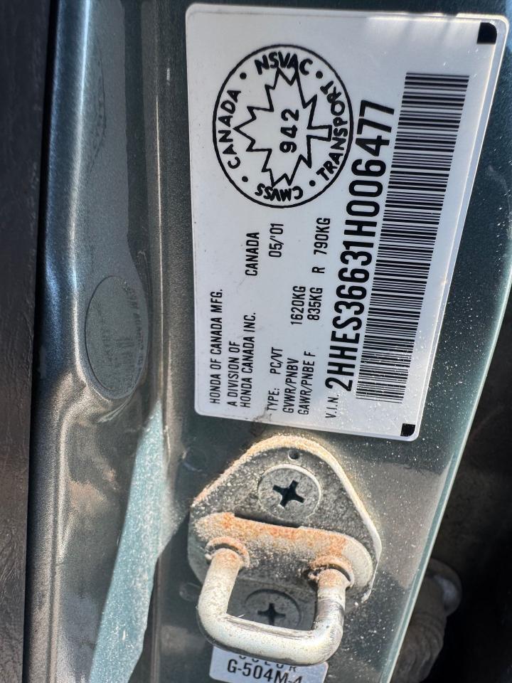 2001 Acura EL TOURING, SEDAN, AUTO, 4 CYL, RELIABLE, AS IS - Photo #17
