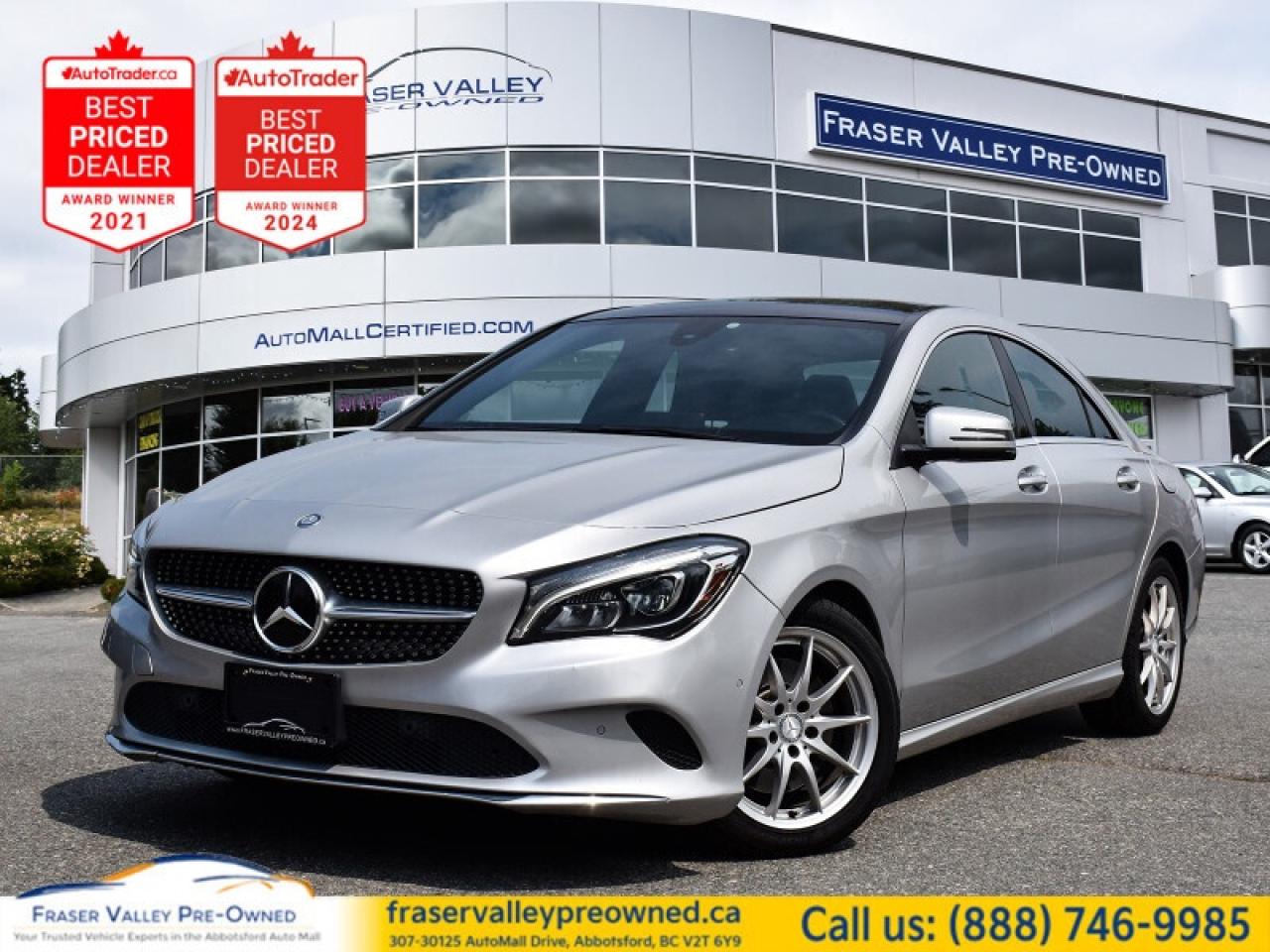 Used 2018 Mercedes-Benz CLA-Class 250 4MATIC Coupe  - Leather Seats - $112.90 /Wk for sale in Abbotsford, BC