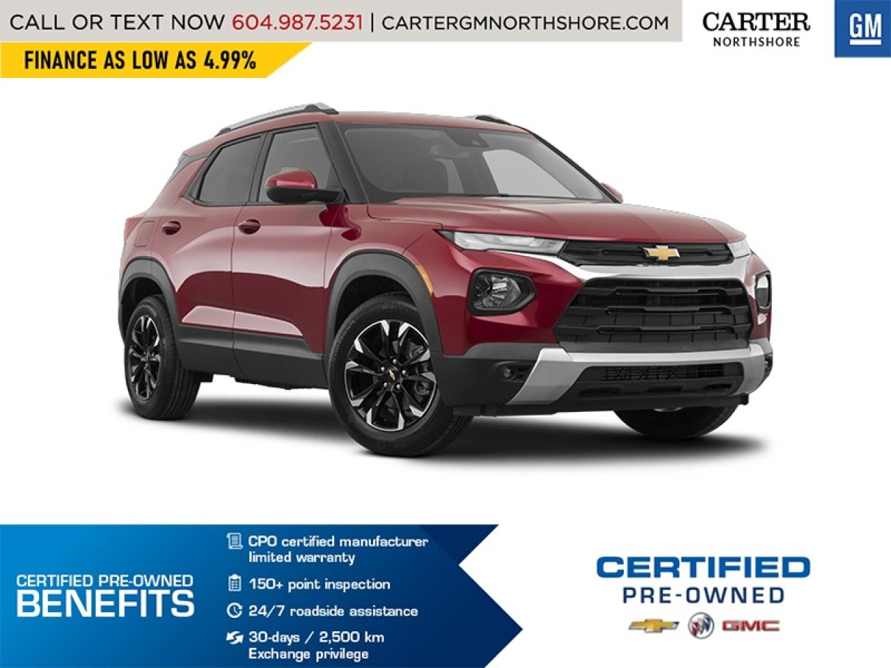 Used 2023 Chevrolet TrailBlazer ACTIV AWD | Alum Wheels/Adpt Cruise/Driver Assist for sale in North Vancouver, BC