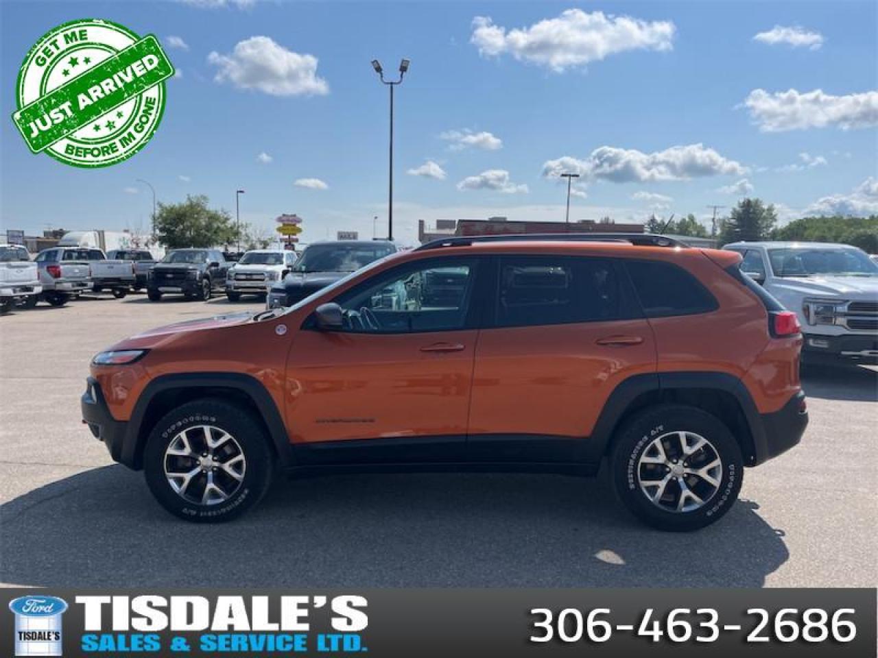 Used 2015 Jeep Cherokee Trailhawk  - Bluetooth for sale in Kindersley, SK
