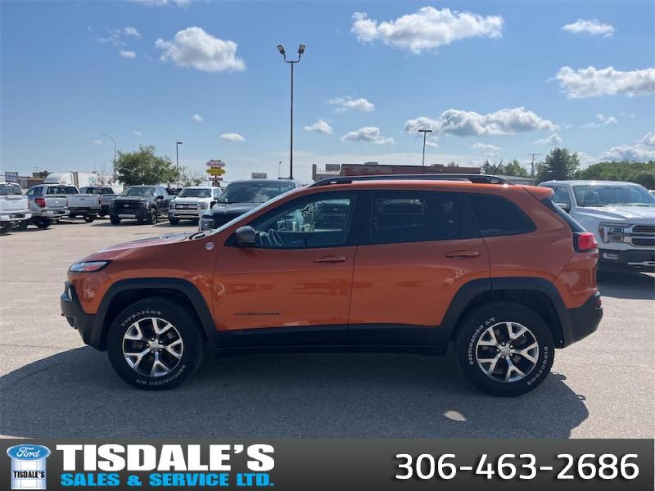 Used 2015 Jeep Cherokee Trailhawk  - Bluetooth for sale in Kindersley, SK