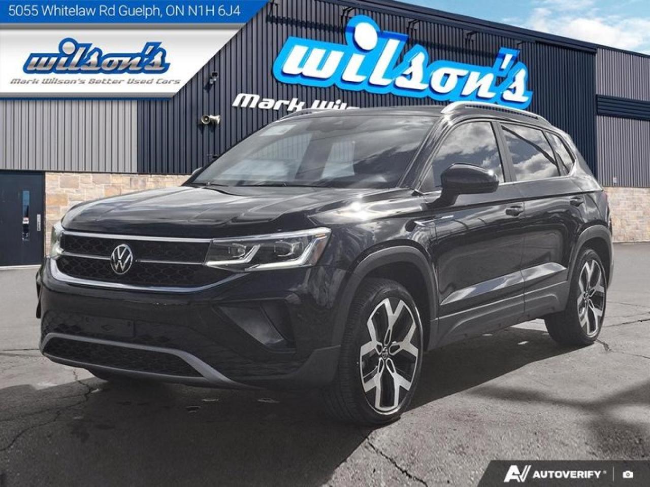 Used 2022 Volkswagen Taos Highline 4Motion | Leather | Sunroof | Nav | Adaptive Cruise | Apple CarPlay | Android Auto & More ! for sale in Guelph, ON