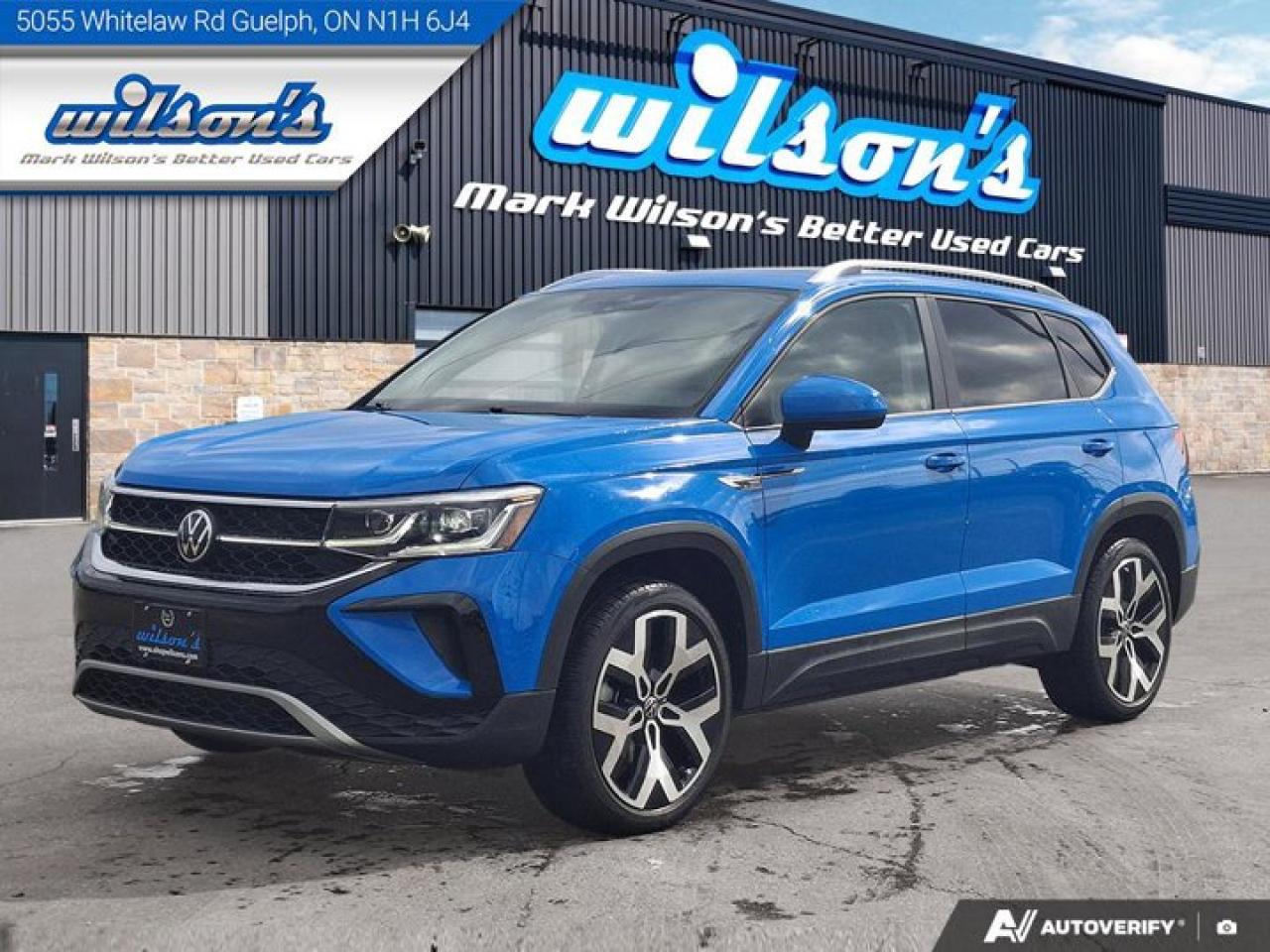 Used 2022 Volkswagen Taos Highline 4Motion | Leather | Sunroof | Nav | Adaptive Cruise | Apple CarPlay | Android Auto & More ! for sale in Guelph, ON