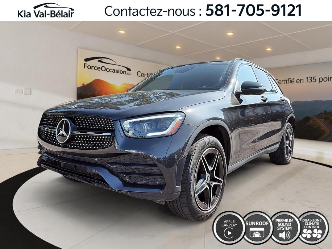 Used 2022 Mercedes-Benz GLC GLC 300 4MATIC * CUIR * CARPLAY * A/C BI-ZONE for sale in Québec, QC