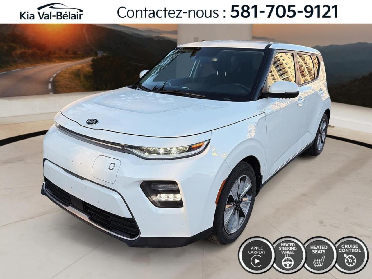 Used 2021 Kia Soul EV EV PREMIUM * CARPLAY * SEIGE CHAUFF * A/C * CRUISE for sale in Québec, QC