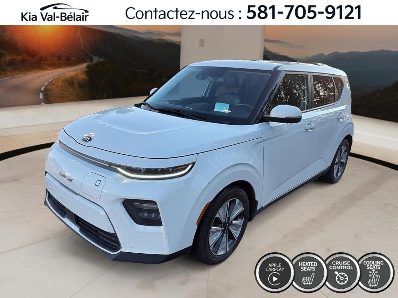 Used 2021 Kia Soul EV EV Limited A/C * 385 KILOS * CUIR * GPS * CAMÉRA * for sale in Québec, QC