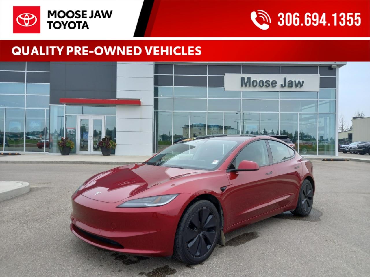 Used 2024 Tesla Model 3 Long Range Nearly new with just 13,821 kms! Experience all-electric performance, dual-motor all-wheel drive, and impressive range — all wrapped in Tesla’s sleek, tech-forward design. for sale in Moose Jaw, SK