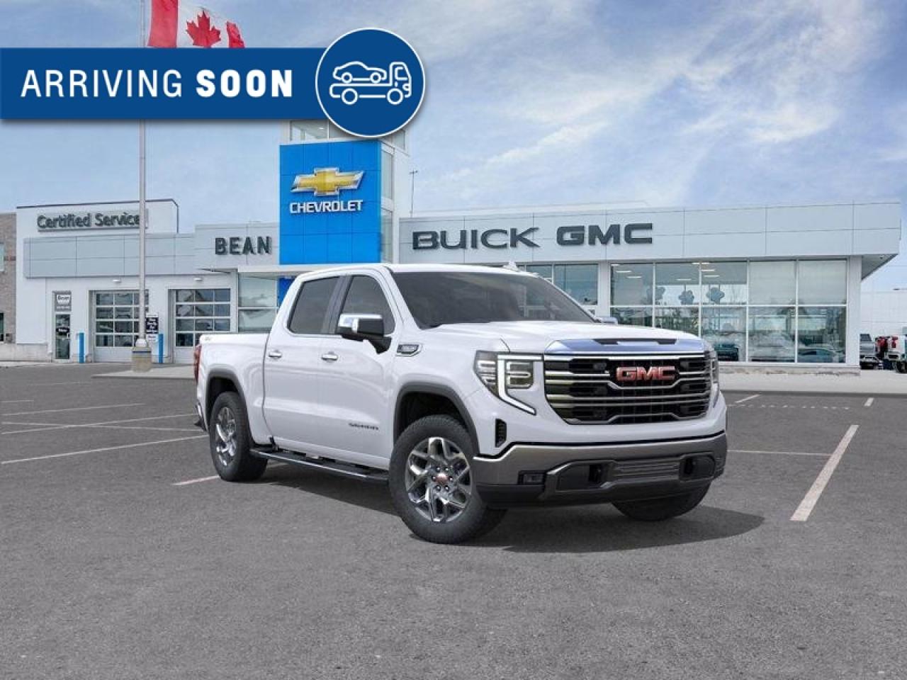 New 2025 GMC Sierra 1500 SLT 5.3L V8 WITH REMOTE START/ENTRY, HEATED SEATS, HEATED STEERING WHEEL, VENTILATED SEATS, ADAPTIVE CRUISE CONTROL, BOSE SPEAKER SYSTEM for sale in Carleton Place, ON