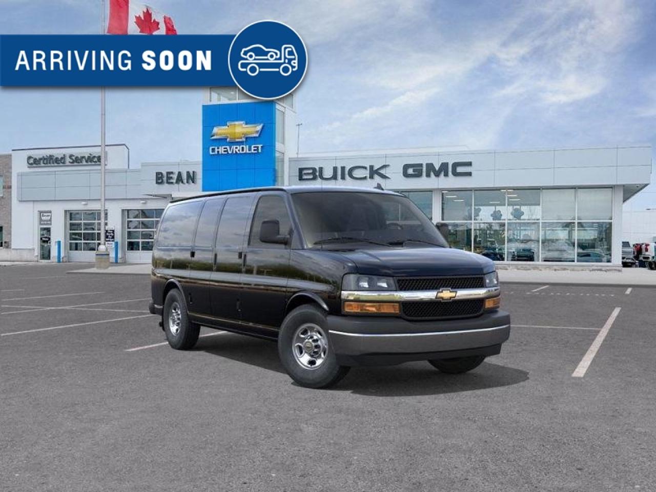 New 2025 Chevrolet Express 2500 Work Van 4.3L V6, REMOTE START/ENTRY, POWER DRIVER SEAT, AIR CONDITIONING, CRUISE CONTROL, MP3 PLAYER, BLUETOOTH, REAR VISION CAMERA for sale in Carleton Place, ON