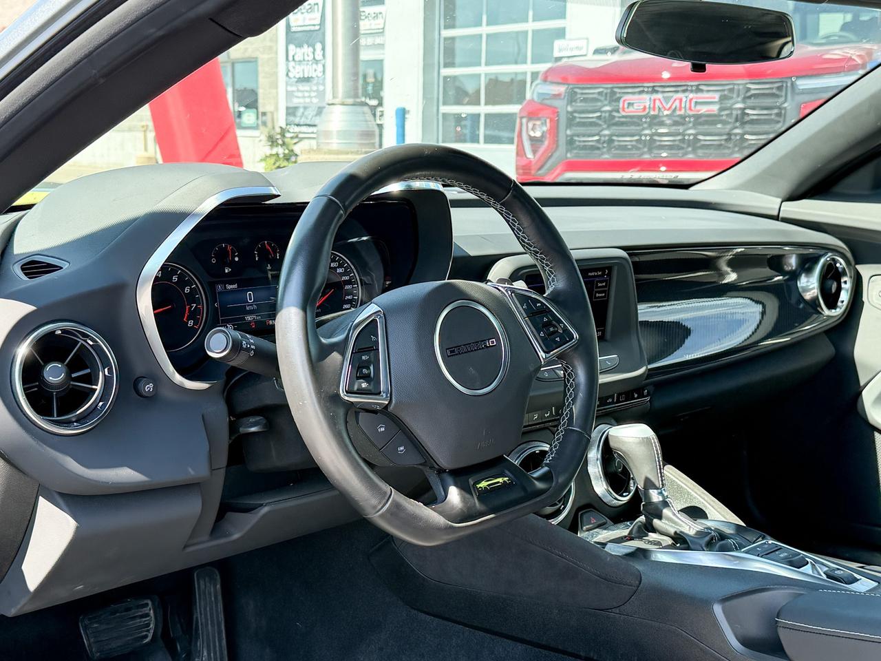 2023 Chevrolet Camaro 2LT ONE OWNER LOCAL TRADE COUPE, ORIGINALLY PURCHASED AT OUR DEALERSHIP, CLEAN CARFAX, 2.0L 4CYL TURBO AUTOIMATIC, SHOCK & STEEL SPECIAL EDITION, RS PACKAGE, BREMBO FRONT BRAKES, YELLOW PAINTED CALIPERS, Photo