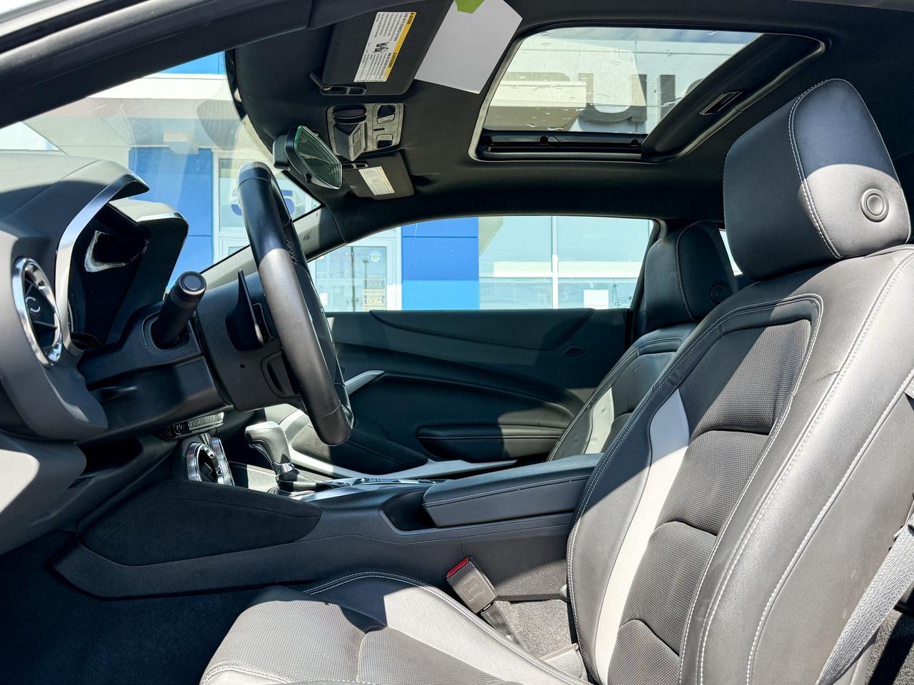 2023 Chevrolet Camaro 2LT ONE OWNER LOCAL TRADE COUPE, ORIGINALLY PURCHASED AT OUR DEALERSHIP, CLEAN CARFAX, 2.0L 4CYL TURBO AUTOIMATIC, SHOCK & STEEL SPECIAL EDITION, RS PACKAGE, BREMBO FRONT BRAKES, YELLOW PAINTED CALIPERS, Photo