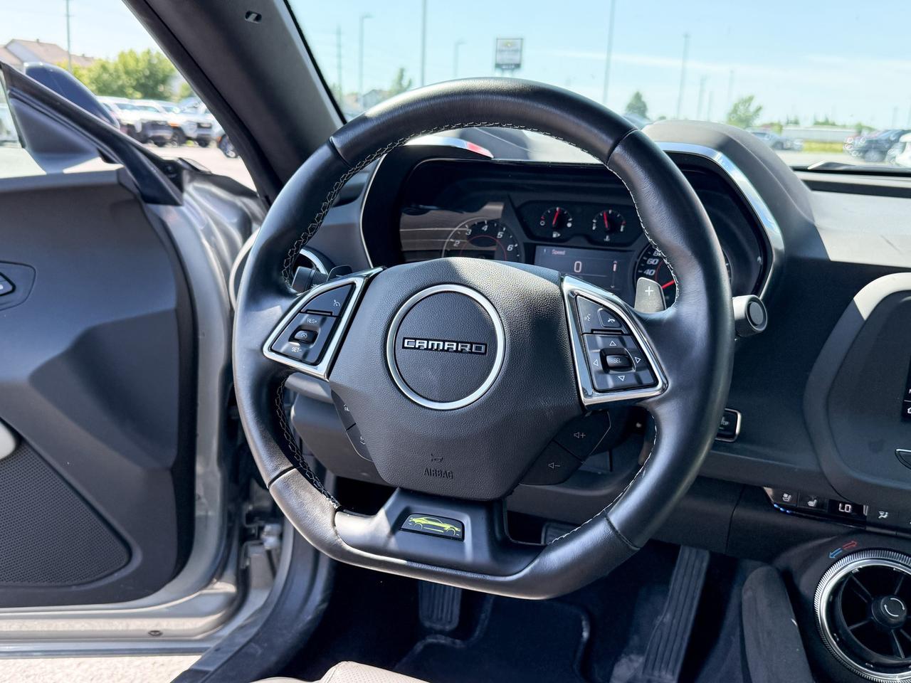 2023 Chevrolet Camaro 2LT ONE OWNER LOCAL TRADE COUPE, ORIGINALLY PURCHASED AT OUR DEALERSHIP, CLEAN CARFAX, 2.0L 4CYL TURBO AUTOIMATIC, SHOCK & STEEL SPECIAL EDITION, RS PACKAGE, BREMBO FRONT BRAKES, YELLOW PAINTED CALIPERS, Photo