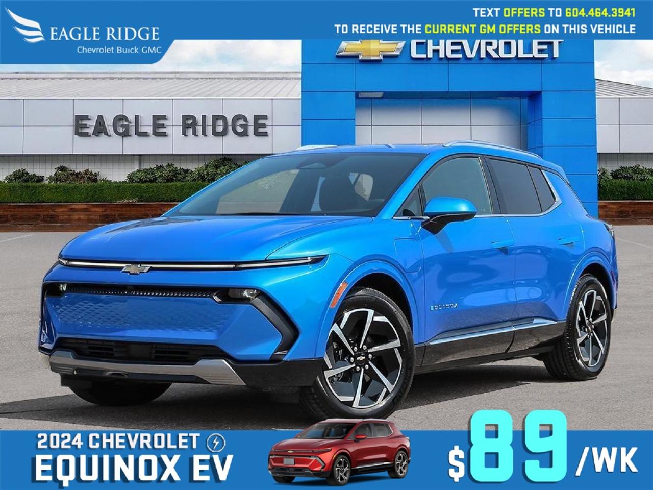 New 2025 Chevrolet Equinox EV LT 17.7-inch touchscreen, 11-inch driver display, Google Built-in, Wi-Fi compatibility, wireless Apple CarPlay, wireless Android Auto, voice recognition, Bluetooth, six-speaker audio for sale in Coquitlam, BC